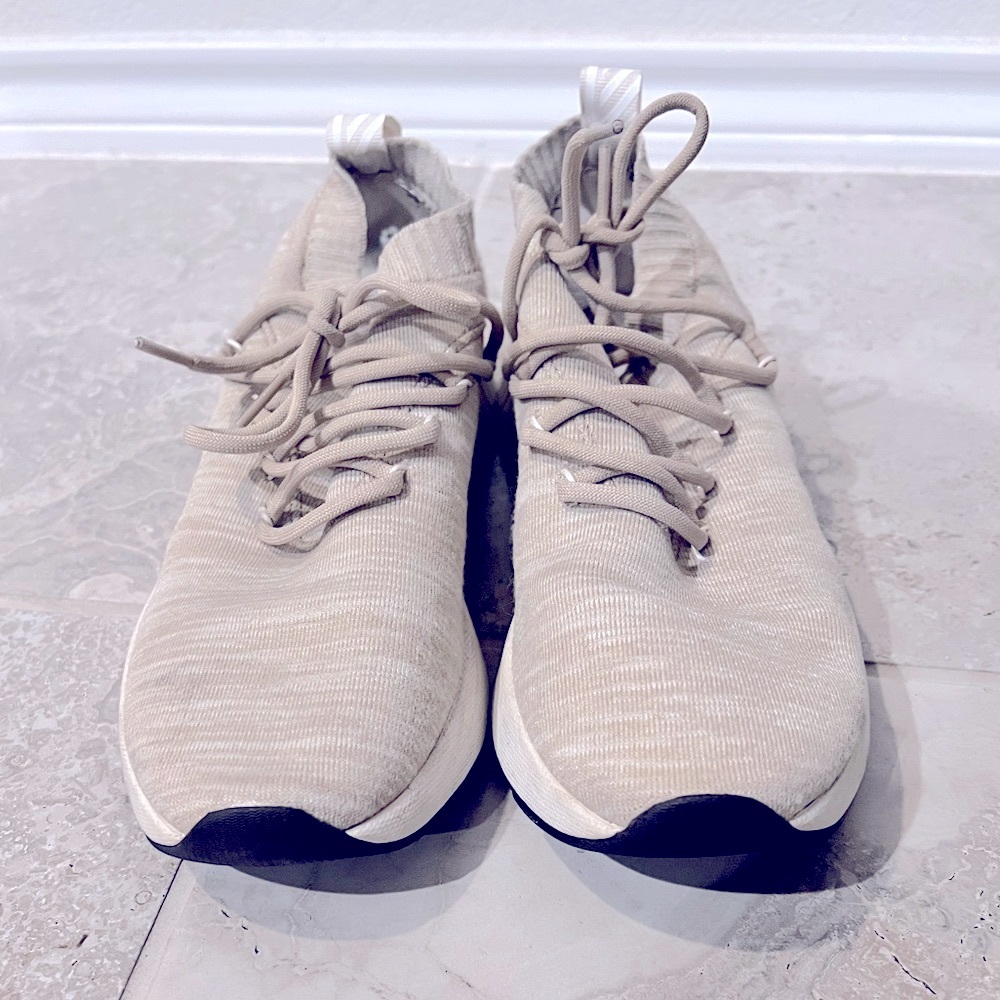 H&M Beige Melange Fully Fashioned Sneakers Size EU 40, US 7.5 - Picture 5 of 12